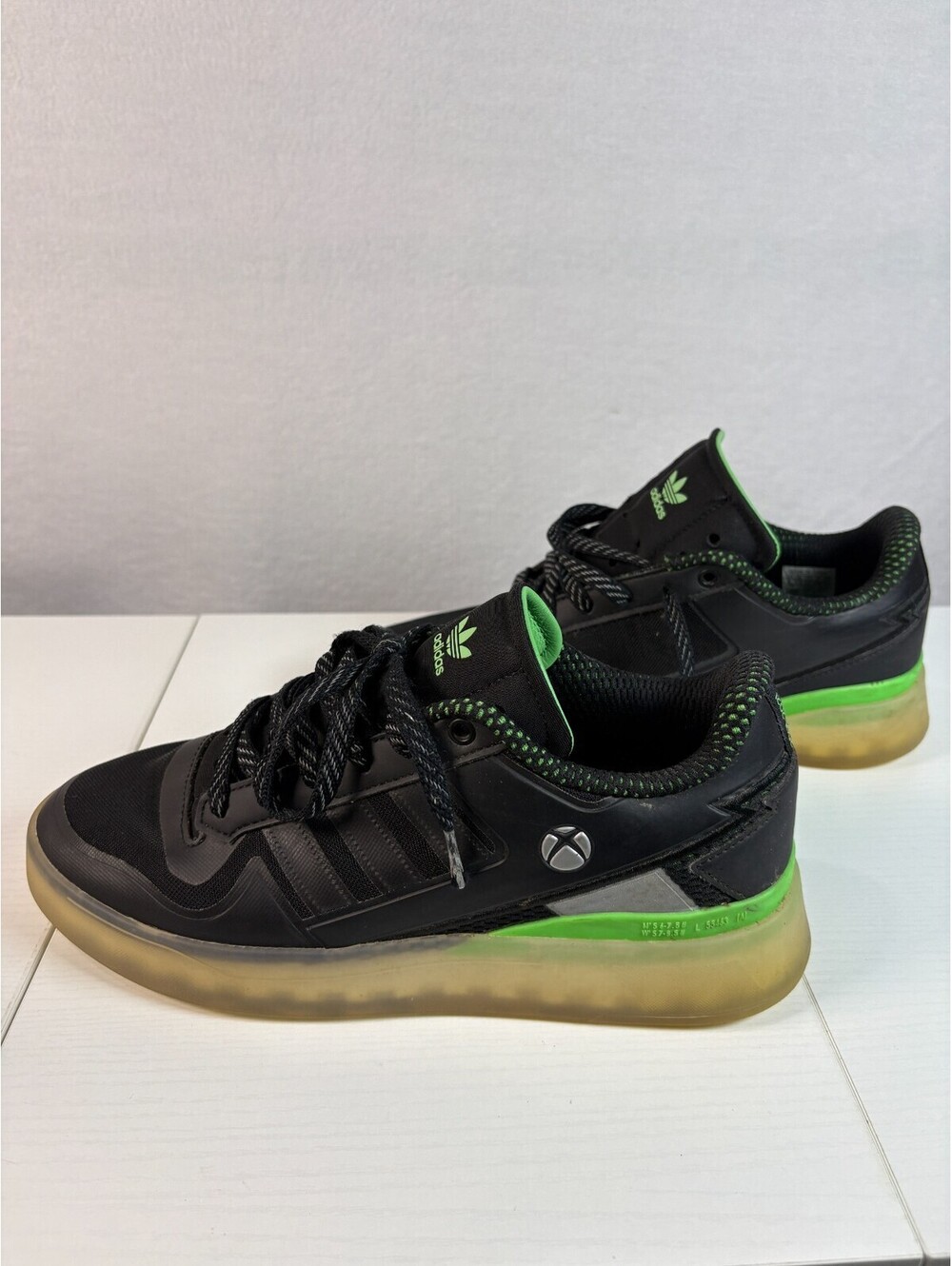 Adidas x XBOX Forum Tech Boost Black Sneakers Men's Low Top Shoes Sz 8 GW6374